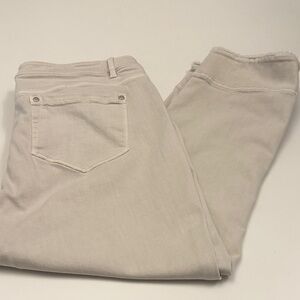 J. Jill Beige Denim Cropped Jeans